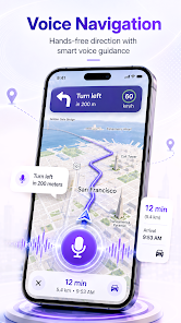 GPS Navigation Satellite Map voice navigation